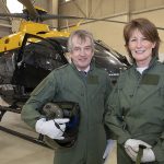Lord-Lieutenant of Shropshire Anna Turner at RAF Shawbury with the High Sheriff - Mar 2019
