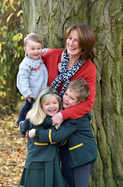 Lord Lieutenant of Shropshire Anna Turner with her grandchildren