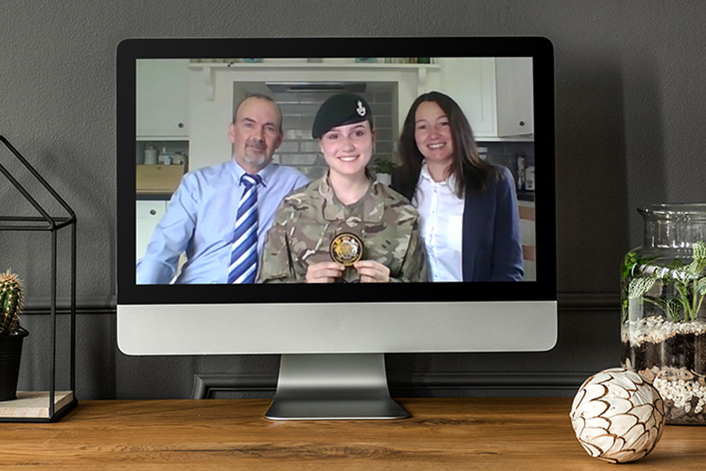 Cadet Sgt Abby Rooney from Whitchurch representing the Army Cadet Force