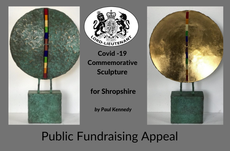 Covid-19 Commemorative Sculpture for Shropshire by Paul kennedy