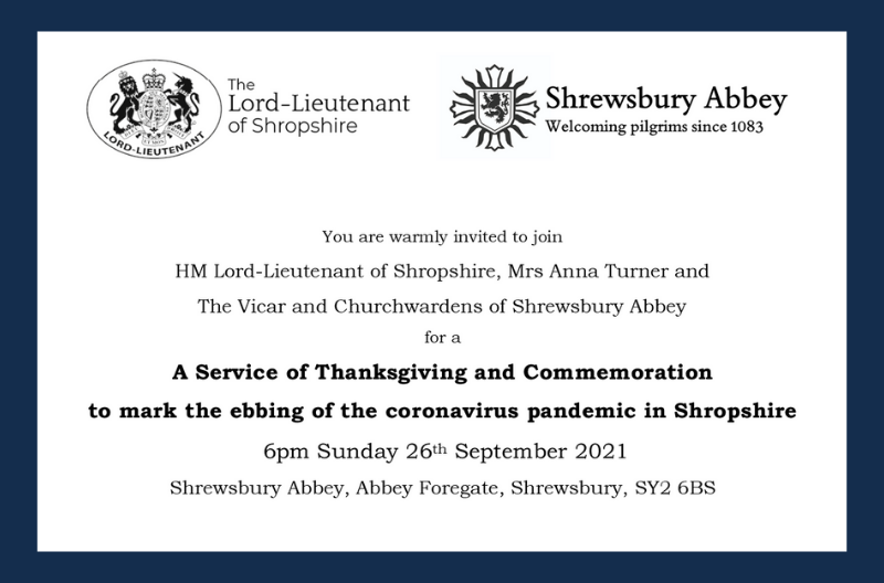 A service of Thanksgiving and Commemoration