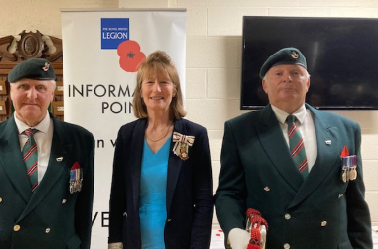 Lord-Lieutenant, Anna Turner together with Buglers and the Armed Forces Covenant Event