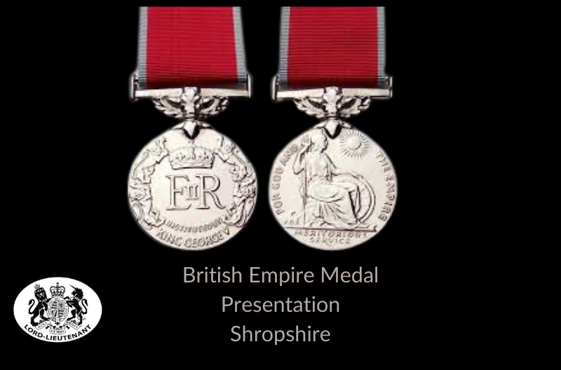 British Empire Medal Presentation, Shropshire