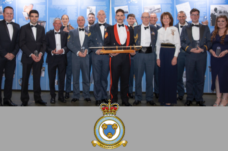 RAF Shawbury commemorates the ARIES round-the-world flight with a gala awards' evening