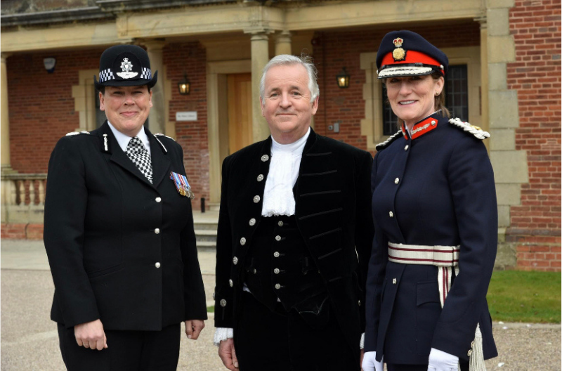 Chief Constable of West Mercia Police, Pippa Mills, High Sheriff of Shropshire, Tony Morris Eyton, Lord-Lieutenant of Shropshire, Anna Turner