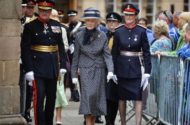 Princess Alexandra visits Shrewsbury for regiment's freedom parade