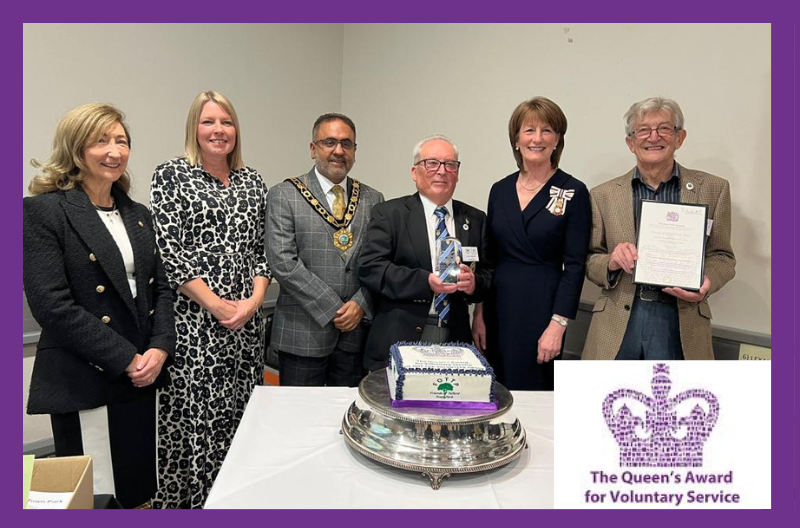 Lord-Lieutnenat of Shropshire presents Telford Town Park with their Queen's Award for Voluntary Service