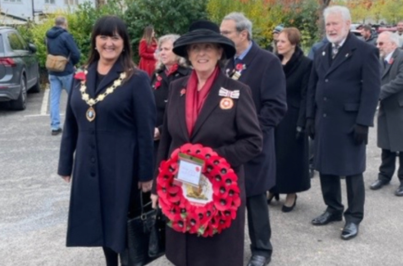 Remembrance Wreath Laying Shropshire 2022