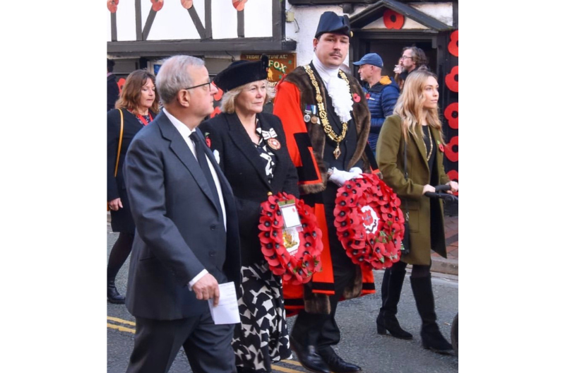 Remembrance Wreath Laying Shropshire 2022