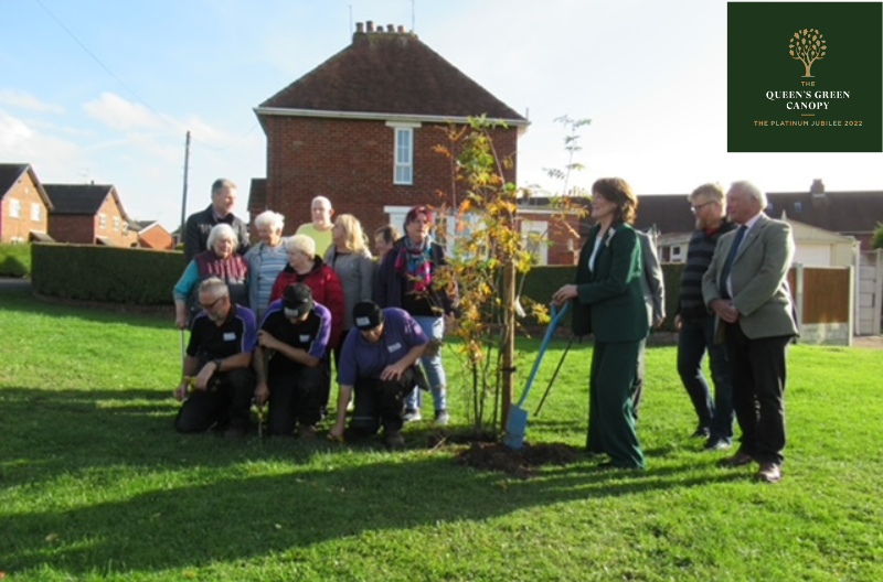Shropshire Lieutenancy STAR Housing presented with Queen's Green Canopy Tree of Trees