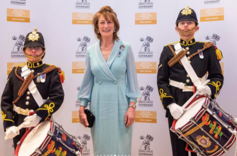 Lord-Lieutenant attends Armed Forces Covenant Gold Award Ceremony