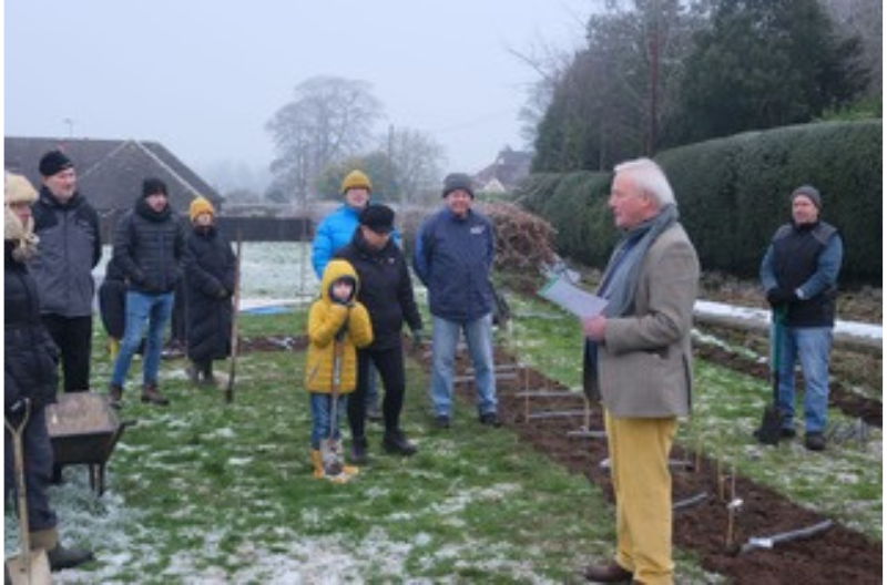 Queen's Green Canopy Planting at Renshaw's Field, Clive, Shropshire