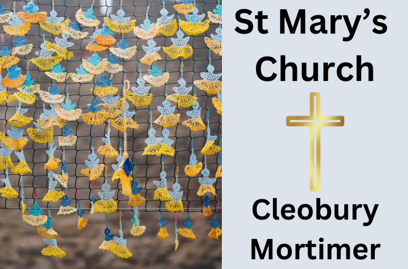 St Mary's Church Cleobury Mortimer Ukrainian memorial installation