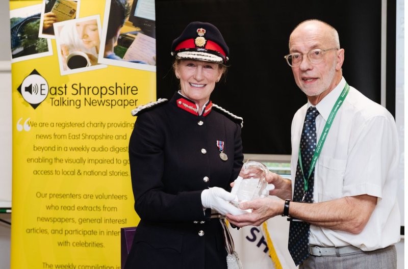 East Shropshire Talking Newspaper receives Queen's award for Voluntary Service