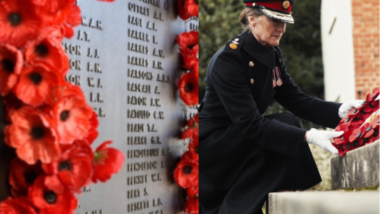 The Lord-Lieutenant of Shropshire, Anna Turner JP, Remembrance Day 2023