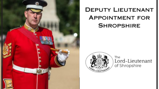 Deputy Lieutenant appointment for Shropshire - Garrison Sergeant Major Andrew John Stokes OBEMVO DL