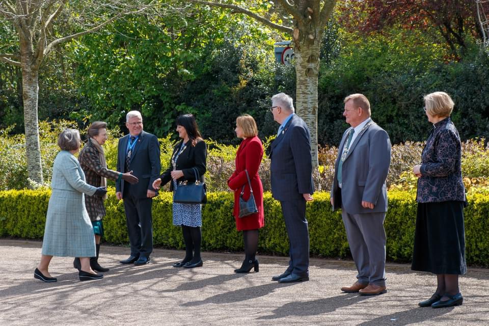Princess Royal Visits Jebb Memorial Garden