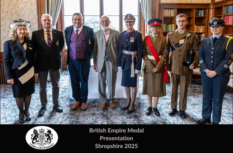 British Empire Medal Presentation, Shropshire 2025