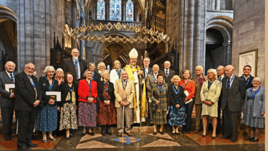 Diocese honours twenty-seven faithful parishioners with Order of St Ethelbert medal