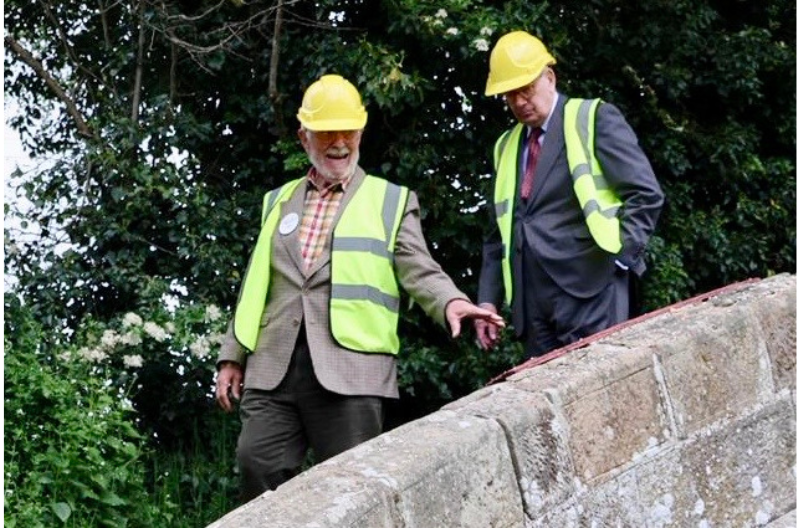 Duke of Gloucester visits Wappenshall Wharf, Shropshire