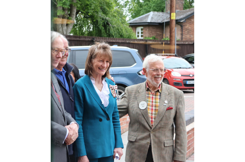 Duke of Gloucester visits Wappenshall Wharf, Shropshire