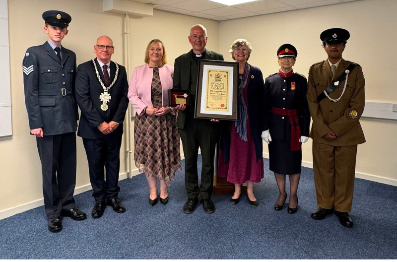 The Reverend Chris Thorpe awarded Honorary Freeman of the town of Shifnal