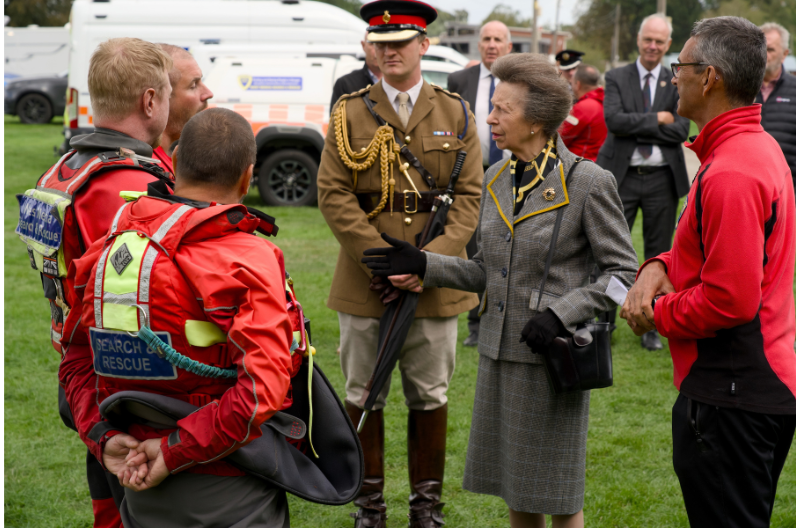Her Royal Highness The Princess Royal visits West Mercia Search and Rescue, Shropshire