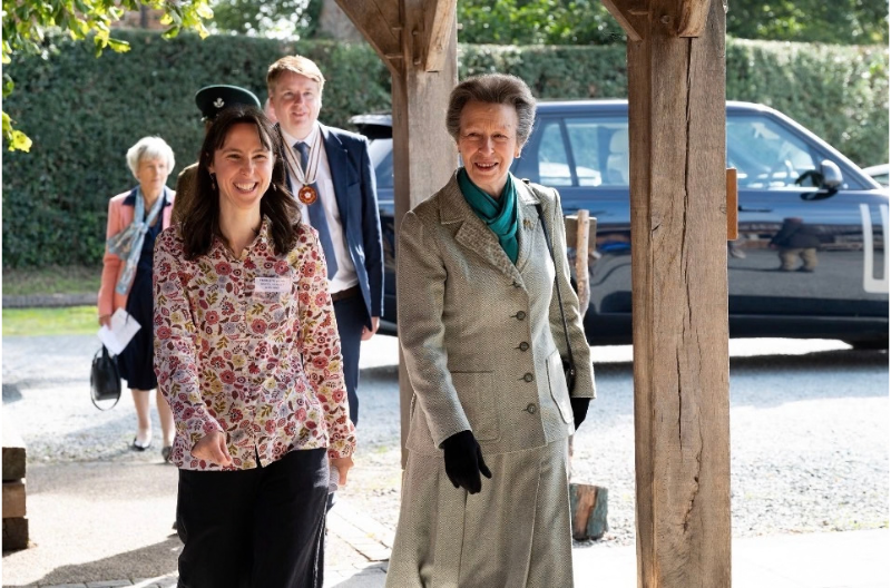HRH Princess Royal visits Fordhall Farm