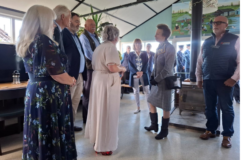 Her Royal Highness The Princess Royal visits Men's Shed, Shropshire